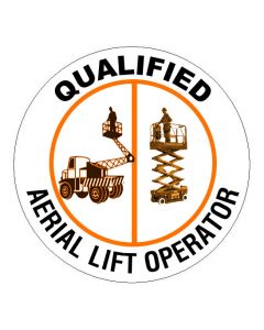 Aerial Lift Hard Hat Stickers - 50