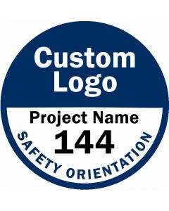Custom-Logo Hard Hat Stickers - 50