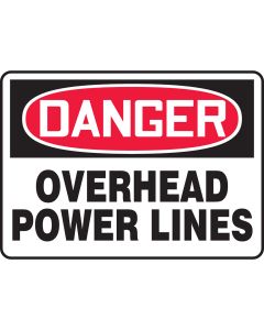 OSHA Danger Overhead Power Lines