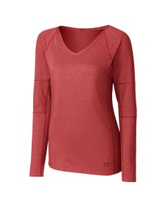 Cutter & Buck - Ladies Long Sleeve Victory V-Neck