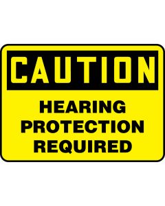 OSHA Caution Safety Sign - Hearing Protection Required