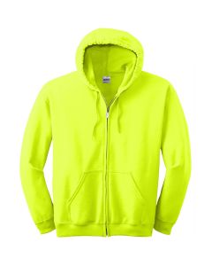 Hi-Vis Heavy Blend Full-Zip Hooded Sweatshirt