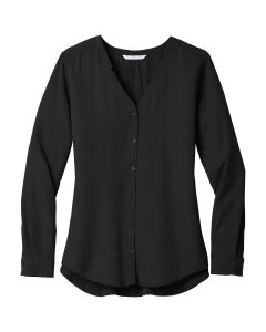Port Authority - Ladies Long Sleeve Button-Front Blouse